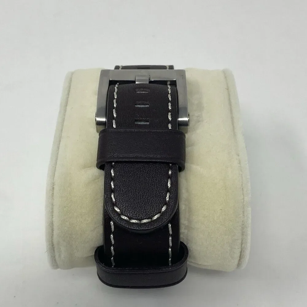 NEW TW Steel CEO Canteen 45mm Watch CE1005 Brown Leather White Dial Quartz - Picture 12 of 13